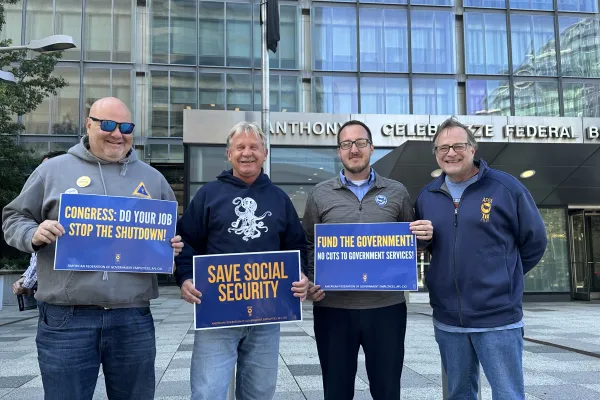 Rally against the government shutdown